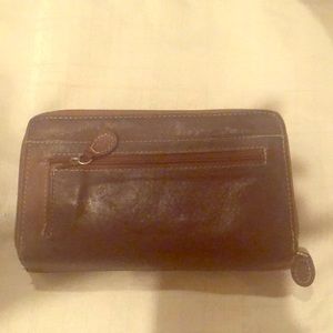 Brown leather wallet